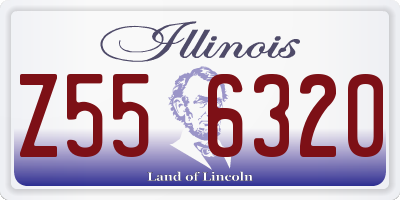 IL license plate Z556320
