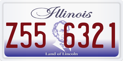 IL license plate Z556321