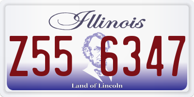 IL license plate Z556347
