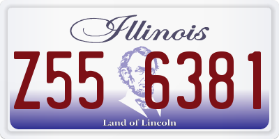 IL license plate Z556381
