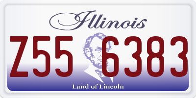 IL license plate Z556383