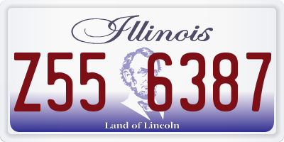 IL license plate Z556387