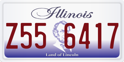 IL license plate Z556417