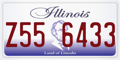 IL license plate Z556433