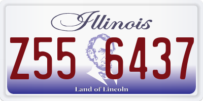IL license plate Z556437