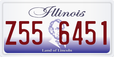 IL license plate Z556451