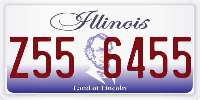IL license plate Z556455