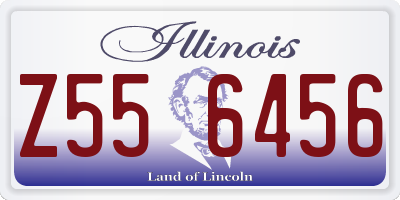 IL license plate Z556456