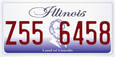 IL license plate Z556458