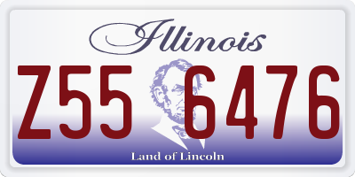 IL license plate Z556476