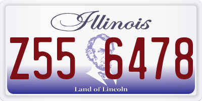 IL license plate Z556478