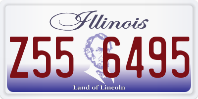 IL license plate Z556495