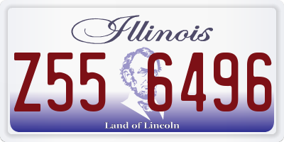IL license plate Z556496