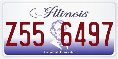 IL license plate Z556497