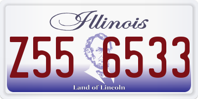 IL license plate Z556533
