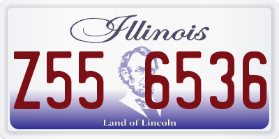 IL license plate Z556536