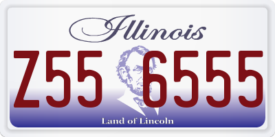 IL license plate Z556555