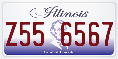 IL license plate Z556567