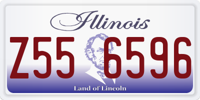 IL license plate Z556596