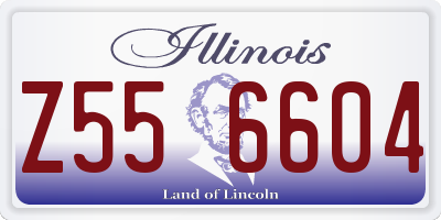 IL license plate Z556604