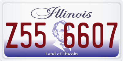 IL license plate Z556607