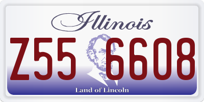 IL license plate Z556608