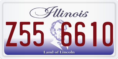 IL license plate Z556610