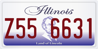 IL license plate Z556631