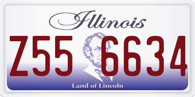 IL license plate Z556634