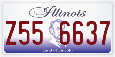 IL license plate Z556637