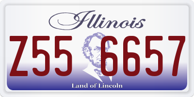 IL license plate Z556657