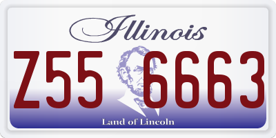 IL license plate Z556663