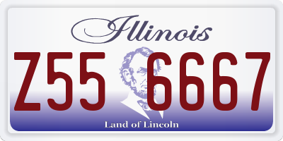 IL license plate Z556667