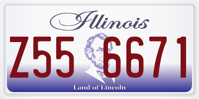 IL license plate Z556671