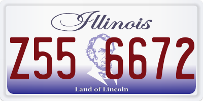 IL license plate Z556672