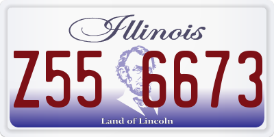 IL license plate Z556673