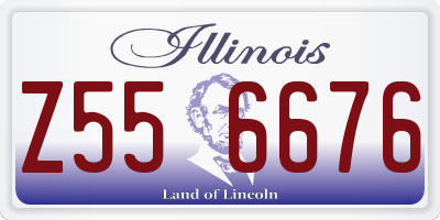 IL license plate Z556676