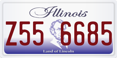 IL license plate Z556685
