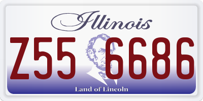 IL license plate Z556686