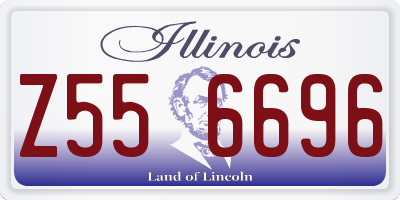 IL license plate Z556696