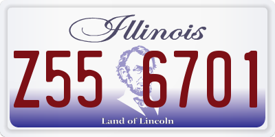 IL license plate Z556701