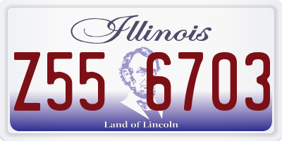 IL license plate Z556703