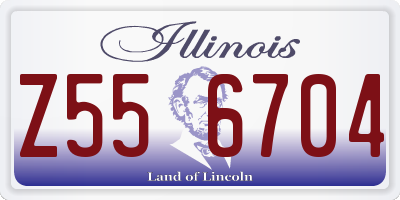 IL license plate Z556704