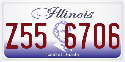 IL license plate Z556706
