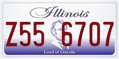IL license plate Z556707
