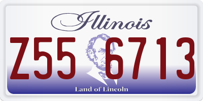IL license plate Z556713
