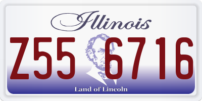 IL license plate Z556716