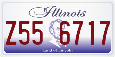 IL license plate Z556717