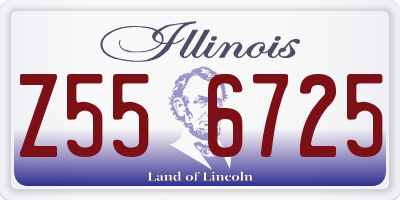 IL license plate Z556725