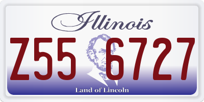 IL license plate Z556727